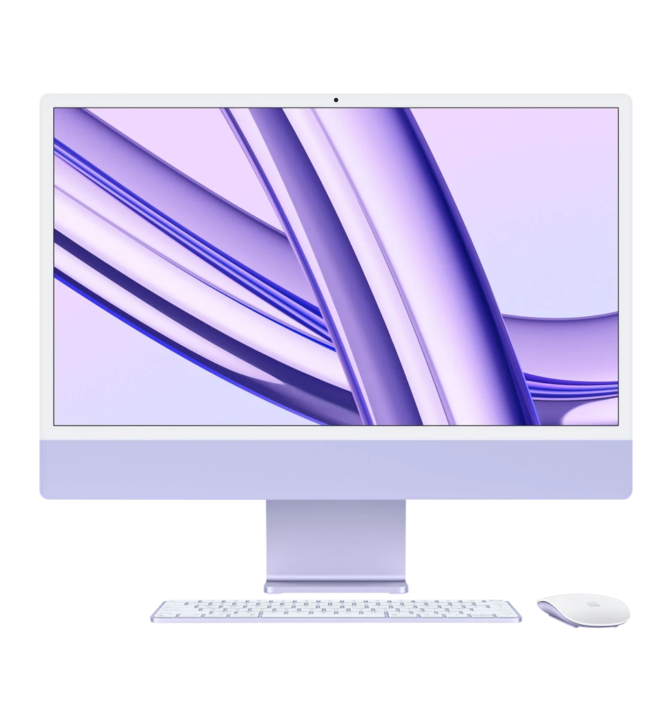 ПК iMac 24" Retina 4.5K/Apple M3/24GB/1TB/10GPU/Purple 2023 (Z19Q0001M)