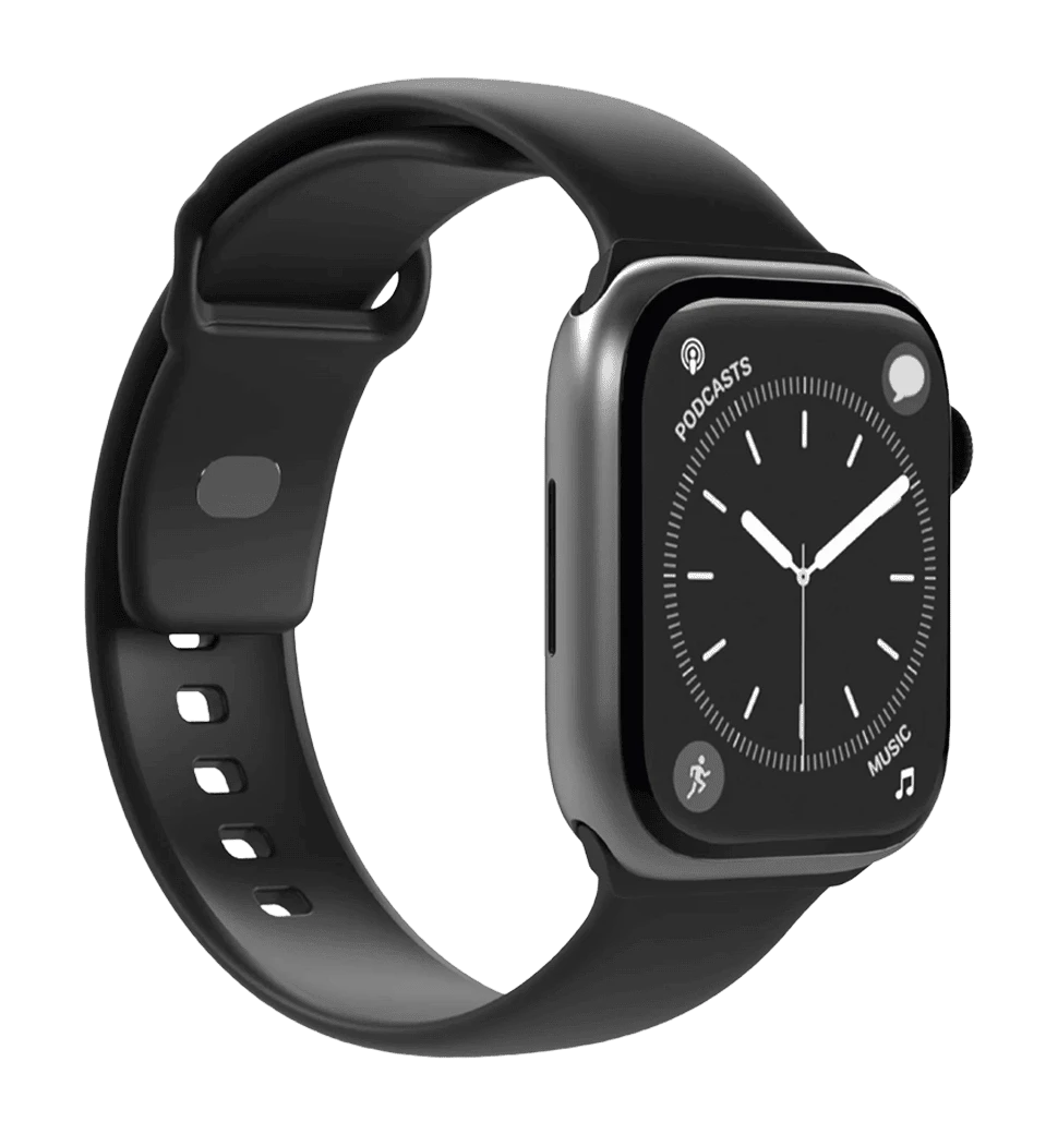 Ремешок для часов Puro "ICON" Silicone band Apple Watch 42-49mm SM & ML Black PUICNAW44BLK