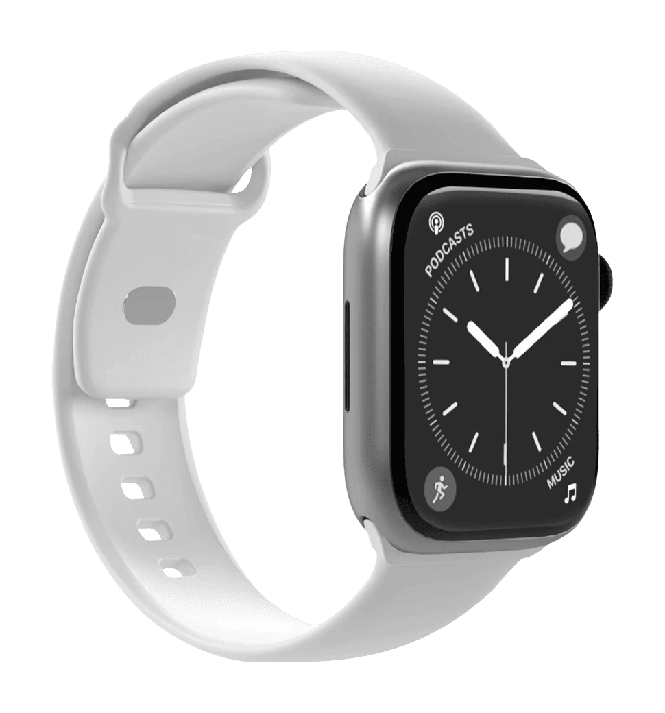 Ремешок для часов Puro "ICON" silicone band Apple Watch 42-49mm SM & ML White PUICNAW44WHI