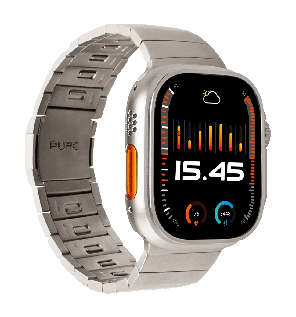 Ремешок для часов Puro "TITAN" Titanium band Apple Watch 42-49mm PUAW44TITANTIT