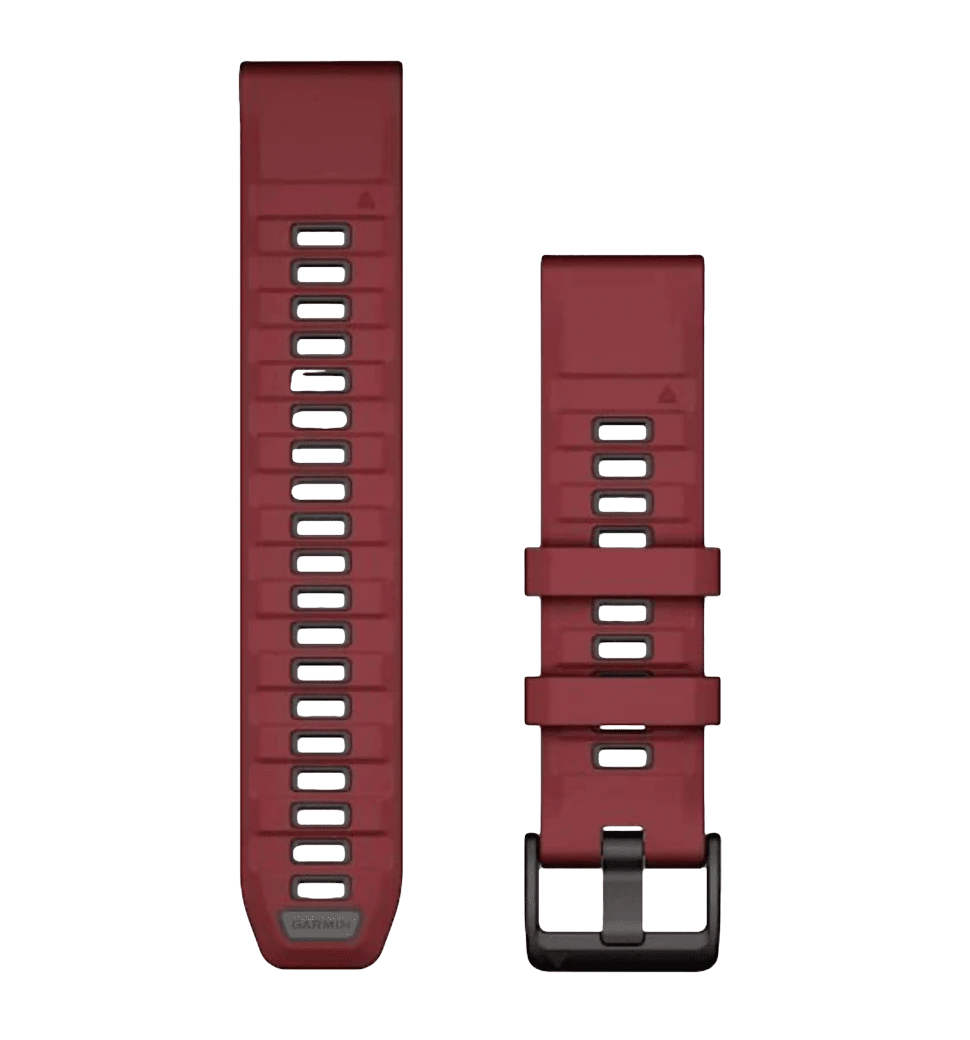 fenix 8, 26mm, QF Marsala/Graphite Silicone Bnd, ремінець