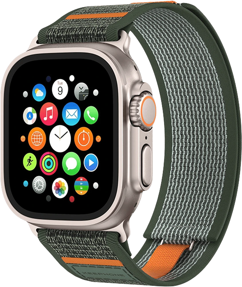 Ремешок Keephone MUSSE Apple Watch 44/45/49mm Army Green (KPMUSSE49AG)