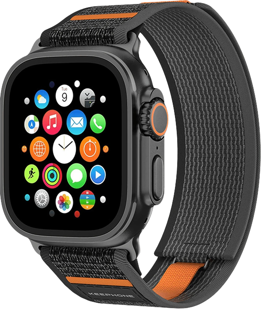 Ремешок Keephone MUSSE Apple Watch 44/45/49mm Black (KPMUSSE49BK)