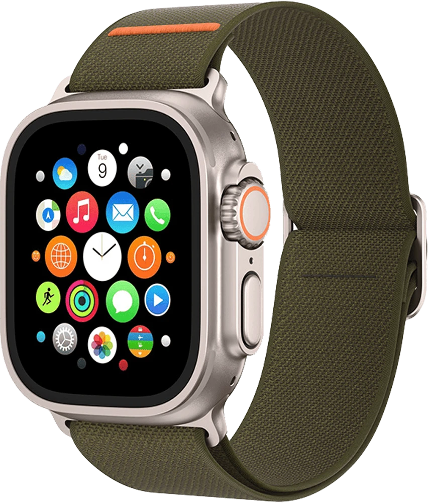 Ремешок Keephone NAVAS Apple Watch 44/45/49mm Army Green (KPNAVAS49AG)