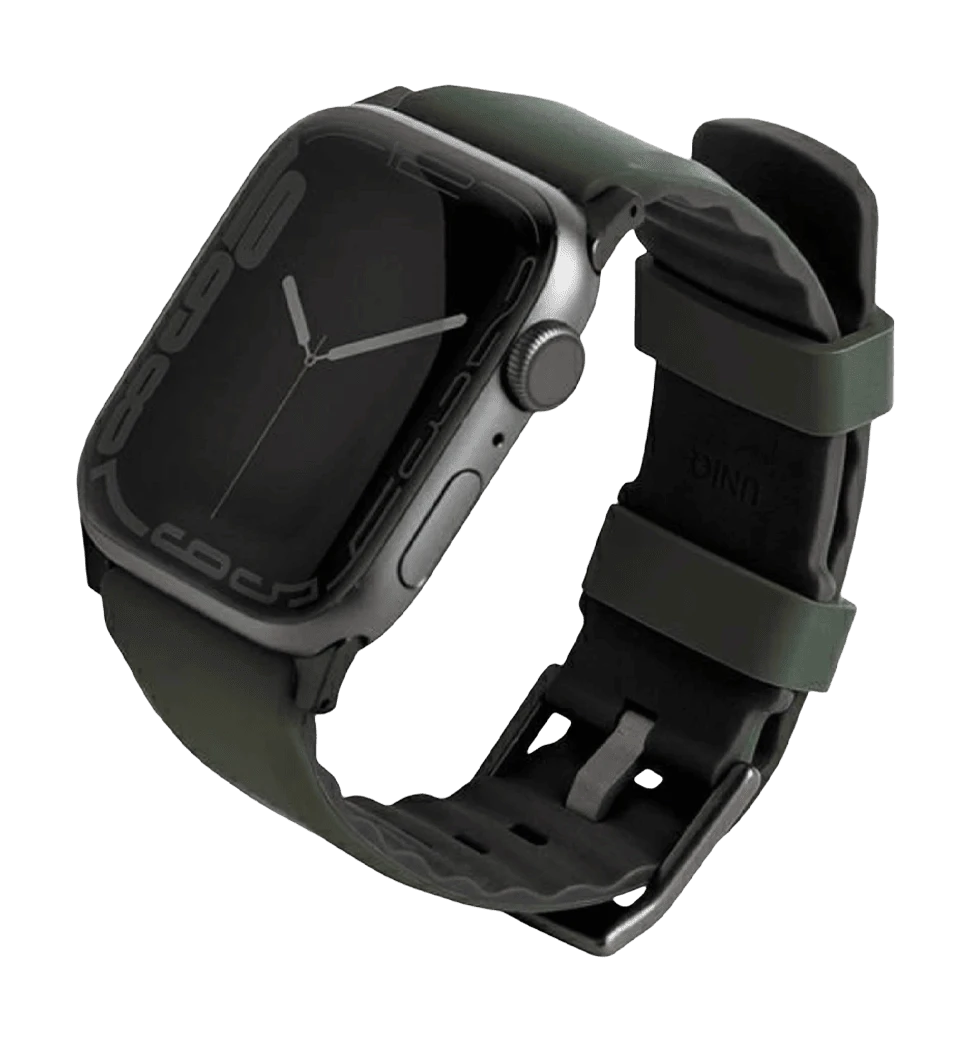Ремешок Uniq Linus для Apple Watch 49 45 | 44 | 42 mm moss green (UNIQ-45MM-LINUSGRN)