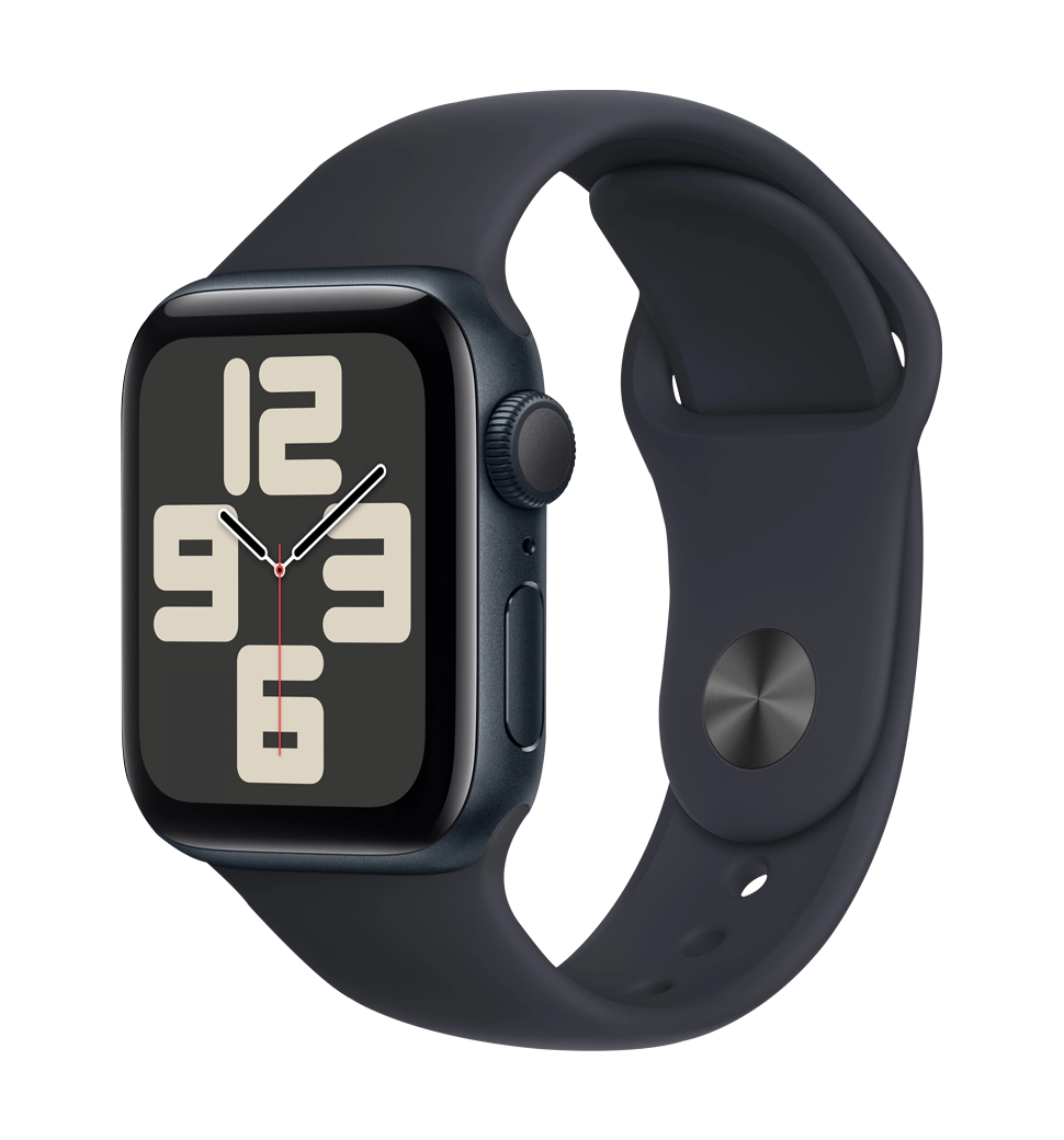 Смарт-часы Apple Watch SE (gen 2) 2023 40mm Midnight Aluminum Case with Midnight Sport Band S/M (MR9X3) Б/У