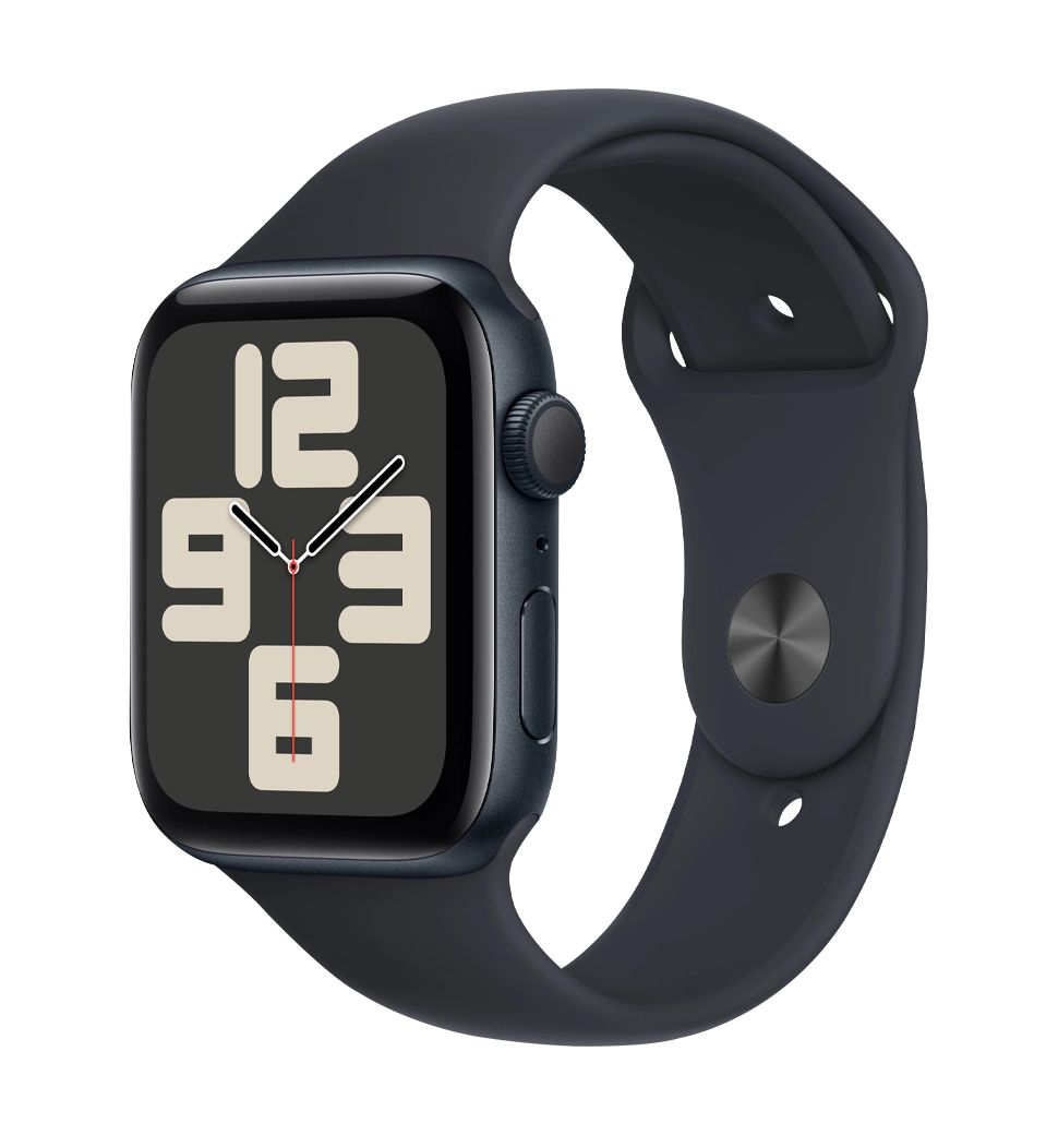 Apple Watch SE (gen 2) 2023 44mm Midnight Aluminum Case with Midnight Sport Band S/M (MRE73)