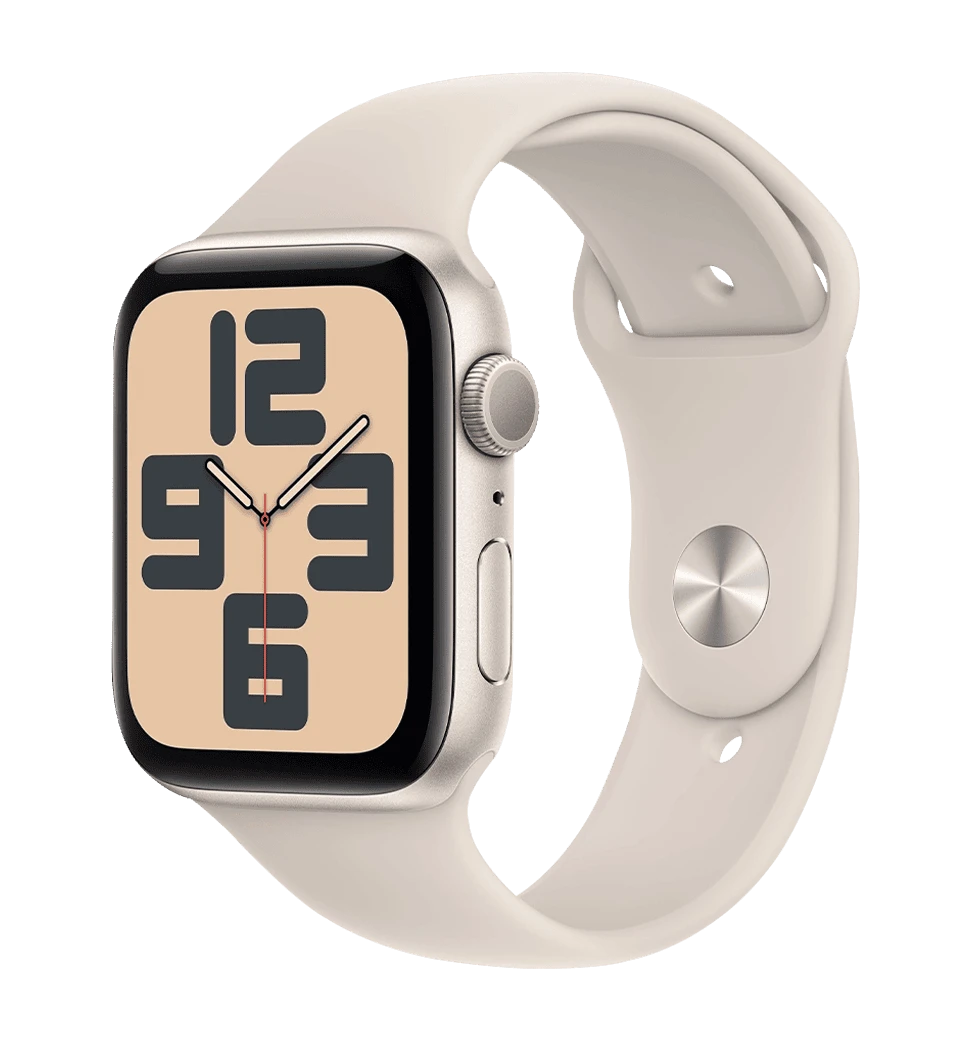 Смарт-часыApple Watch SE (gen 2) 2023 44mm Starlight Aluminum Case with Starlight Sport Band (M/L) (MRE53) Б/У