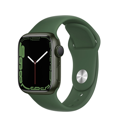 Apple Watch Series 7 41mm Green Aluminum Case with Sport Band (MKN03/MKNF3)