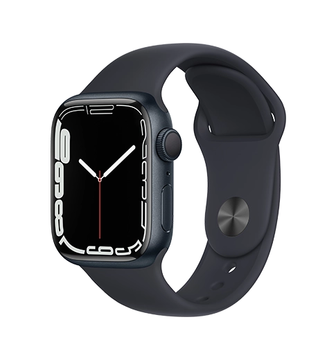 Apple Watch S7 41mm Midnight Alu Sp Band (MKMX3)