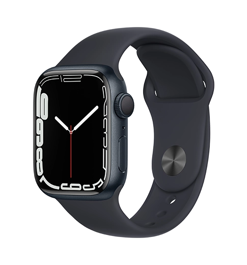 Apple Watch S7 45mm Midnight Alu Sp Band (MKN53)