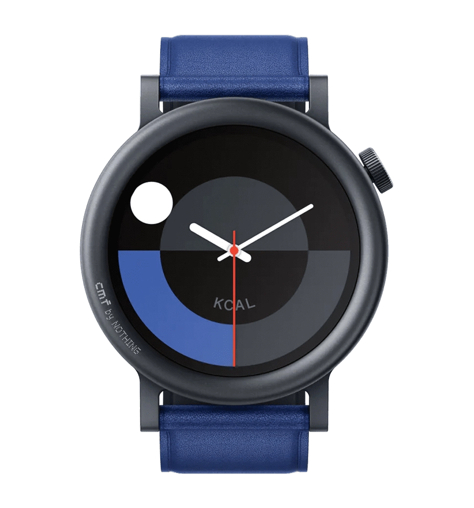 Смарт-годинник CMF by Nothing Watch Pro 2 (D398) Blue Metal body + Leather strap