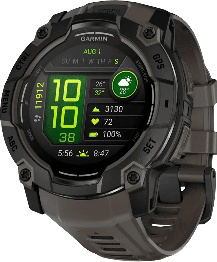 Смарт-часы Garmin Instinct 3 50mm AMOLED Black with Charcoal Band  (010-03020-00)