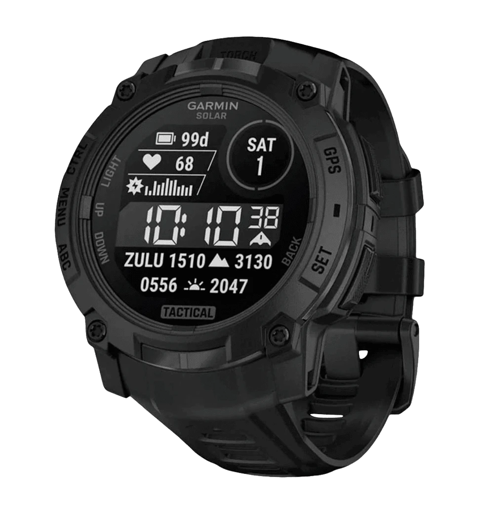 Смарт-часы Garmin Instinct 3 50mm Solar Tactical Edition Black with Black Band (010-02935-50/90)