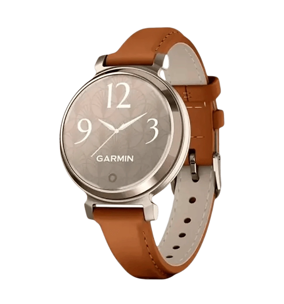 Смарт-годинник Garmin Lily 2 Classic Cream Gold with Tan Leather Band (010-02839-02/60) UA