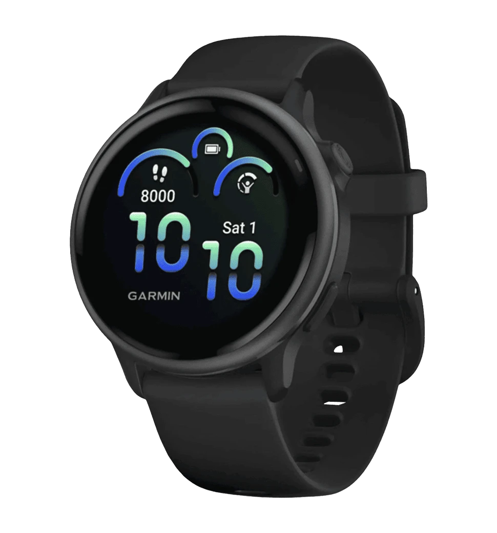 Смарт-годинник Garmin Vivoactive 6 Slate Aluminum Bezel with Black Case and Silicone Band (010-02862-10/50)