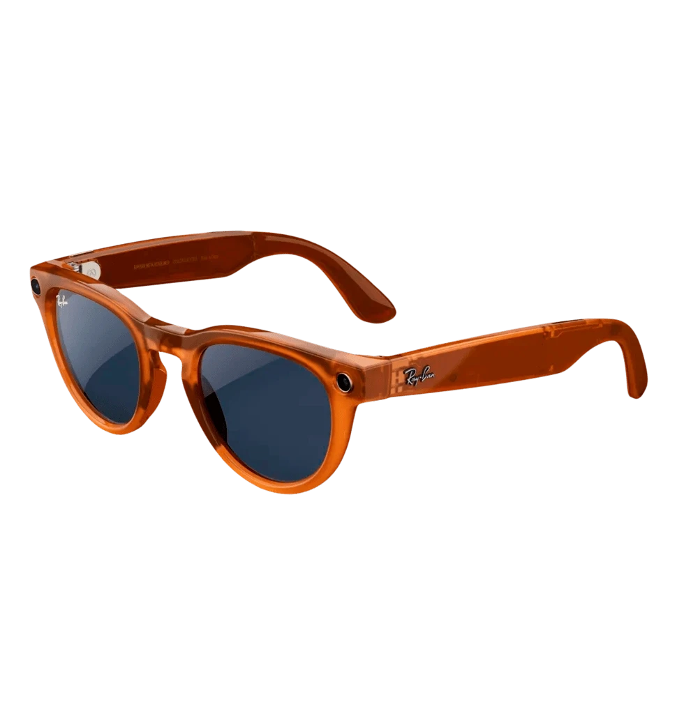 Смарт-окуляри Ray-Ban Meta Headliner Shiny Caramel Frame Clear/Sapphire Transitions (RW4009 6706MF 50-23)