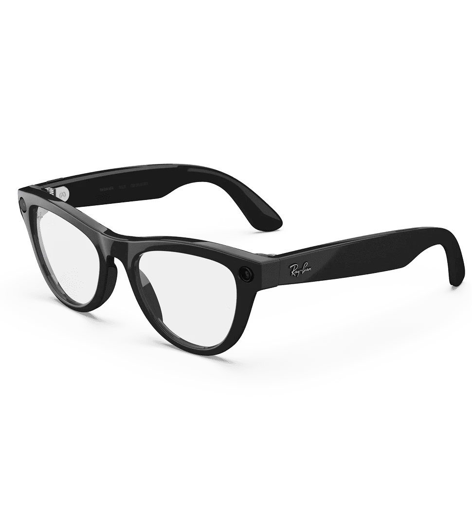 Смарт-очки Ray-Ban Meta Skyler Standard - Shiny Black / Clear (RW4010 601/SB 52-20)