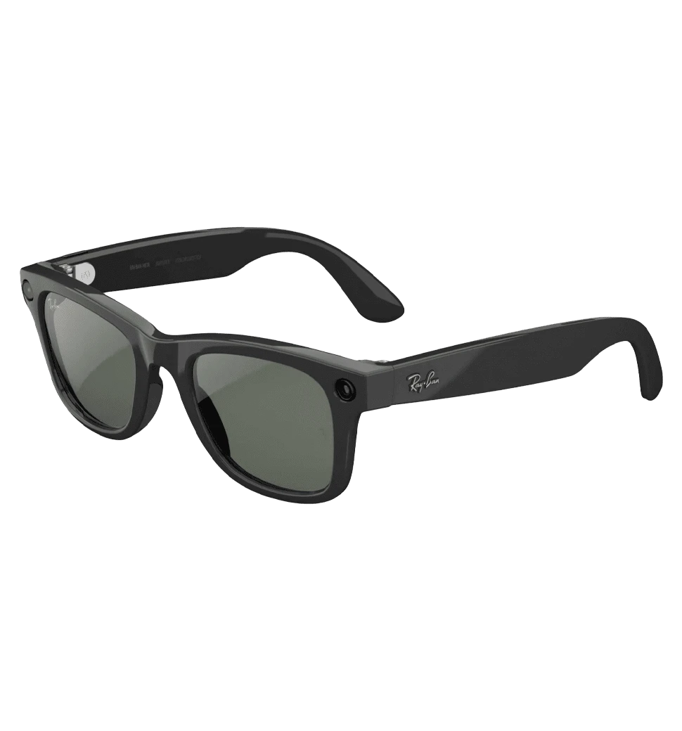 Смарт-очки Ray-Ban Meta Wayfarer Gen2 LargeShiny Black Frame/Clear to Graphite Green Transit.Lens. RW4012 601/1M 53-22