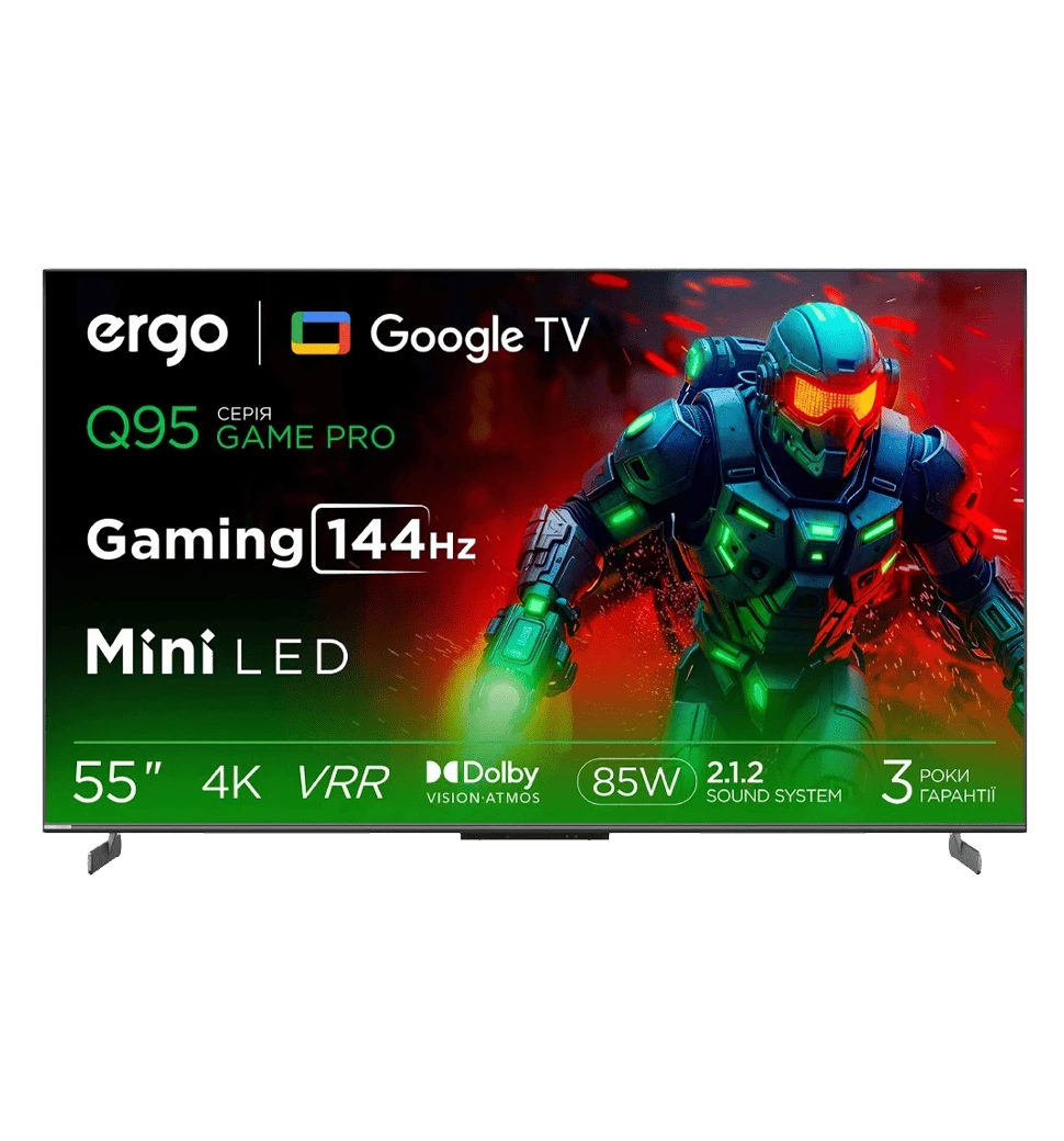 Телевізор ERGO 55MQ95 Game PRO рідкокристалічний