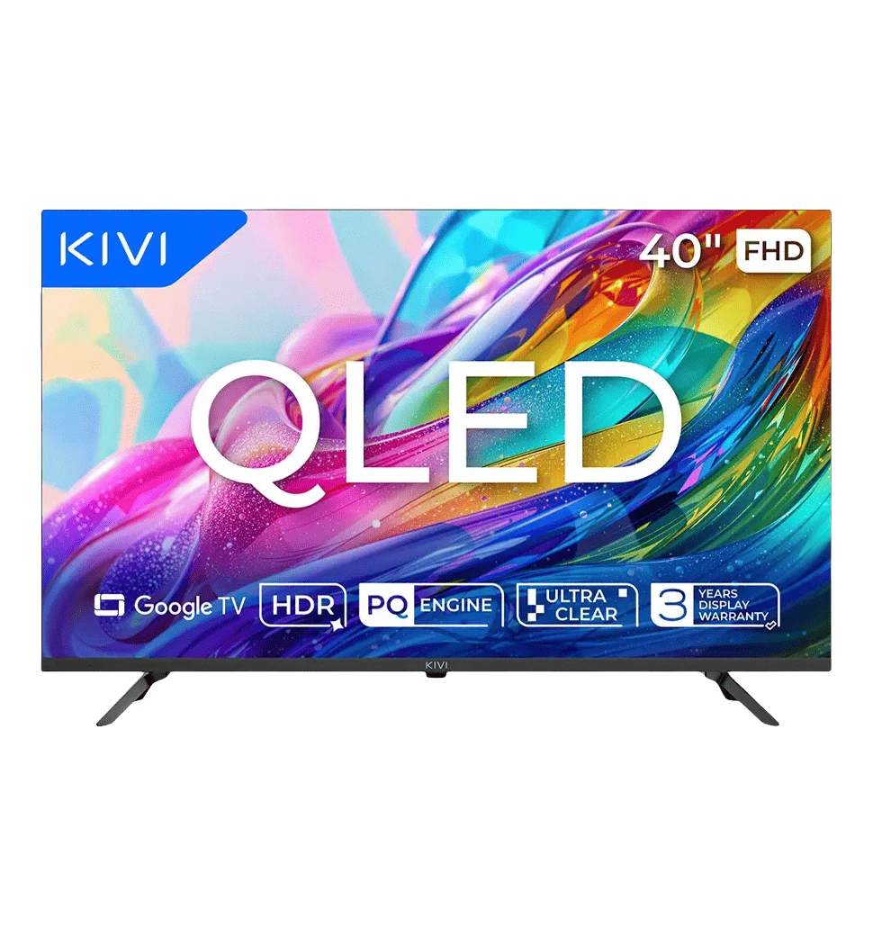 Телевізор KIVI 40", QLED, FHD, Google TV  40F820KB