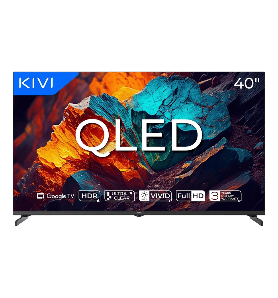 Телевізор KIVI 40",QLED, FHD, Google TV 40F720QB