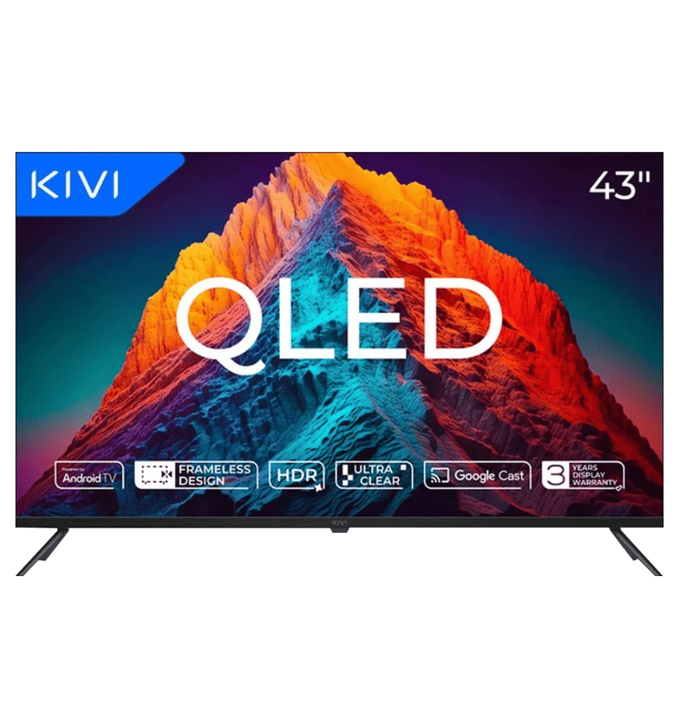 Телевізор KIVI 43", QLED, UHD, Android TV11 43U770QB