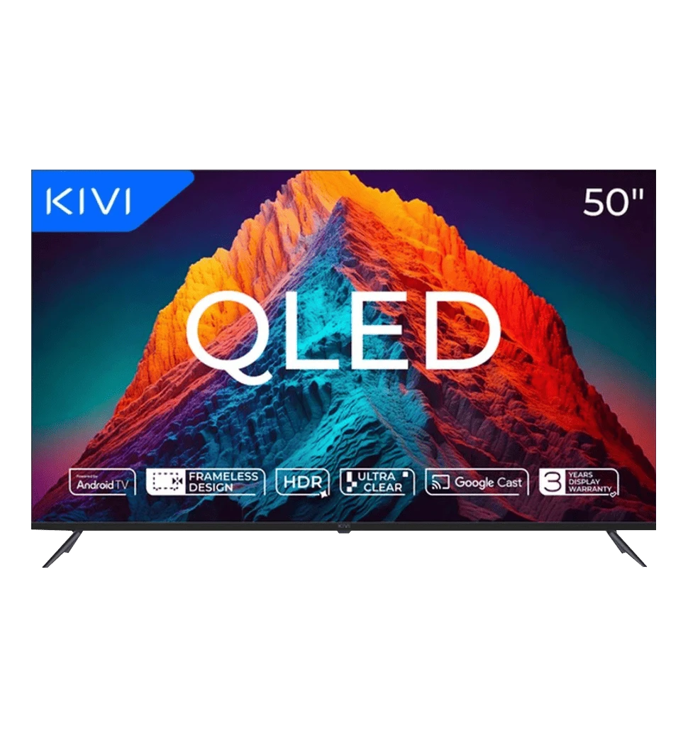 Телевізор KIVI 50", QLED, UHD, Android TV11 50U770QB