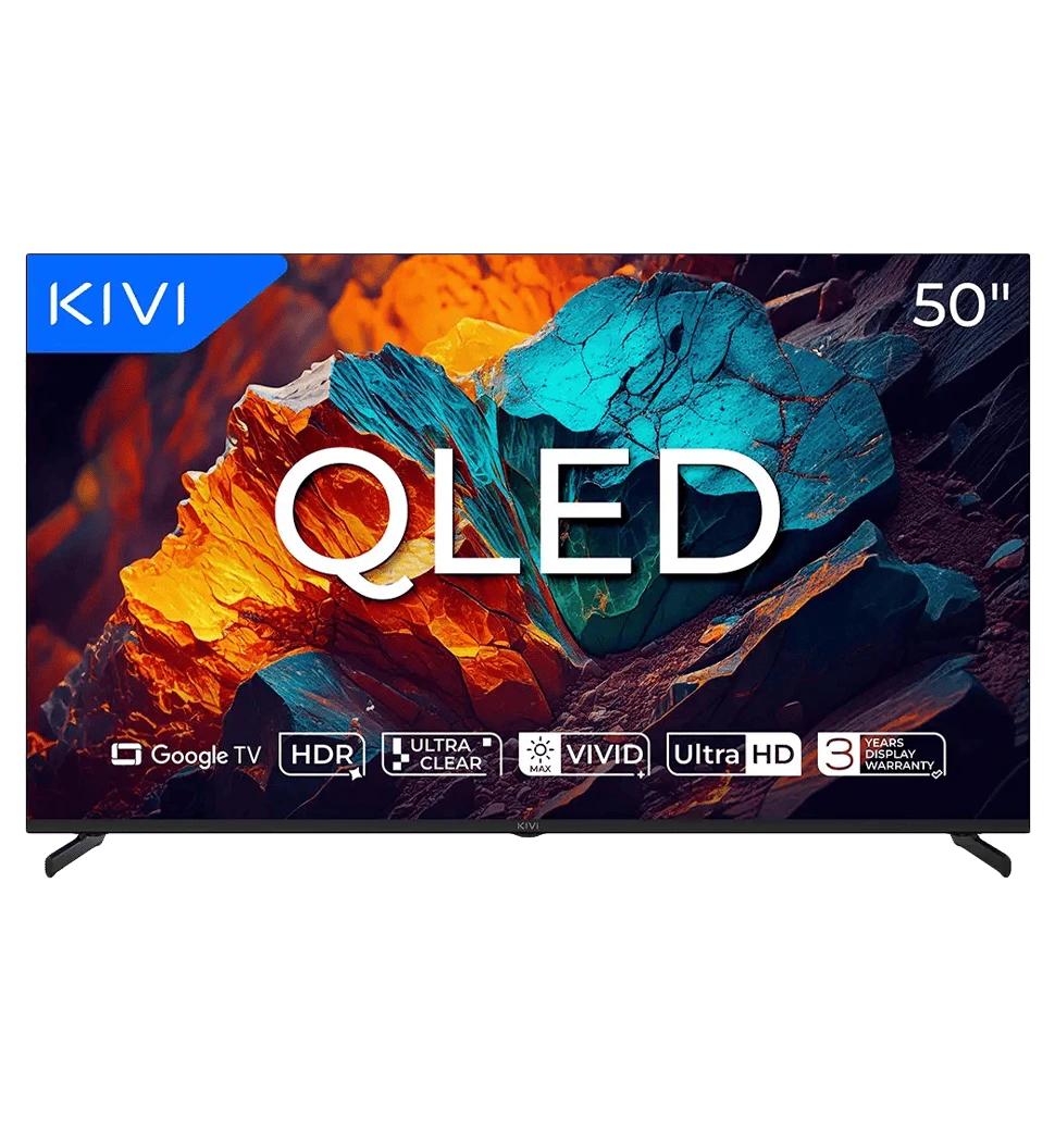 Телевізор KIVI 50", QLED, UHD, Google TV 50U720QB