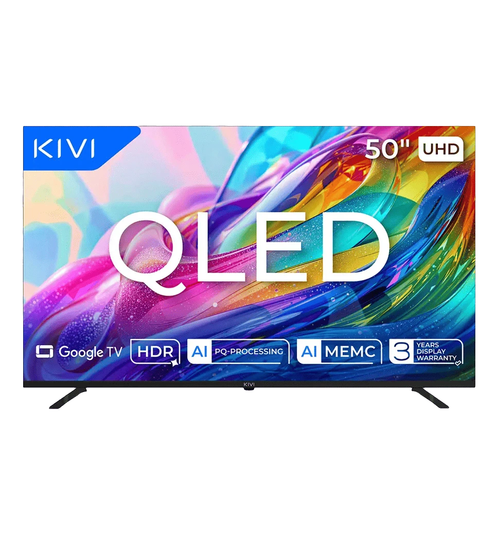 Телевізор KIVI 50", QLED, UHD, Google TV  50U820KB