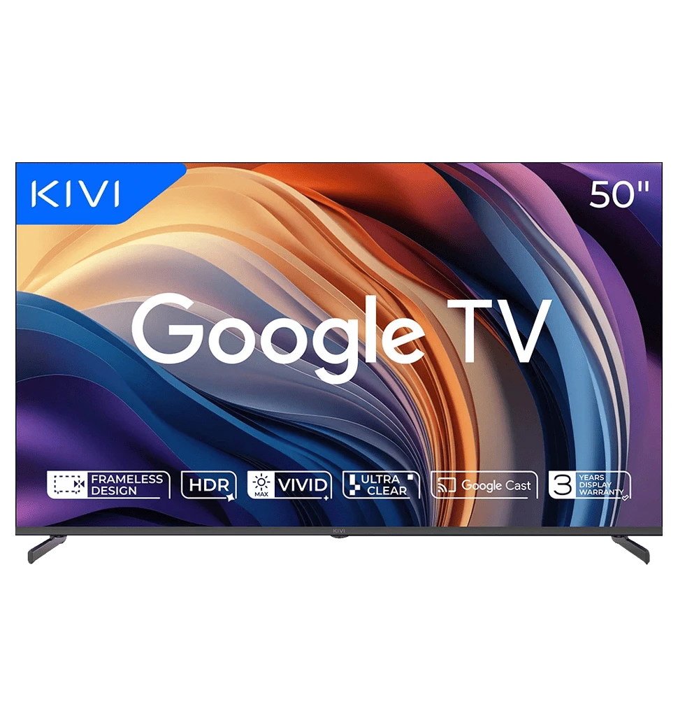 Телевізор KIVI 50", UHD, Google TV 50U710QB