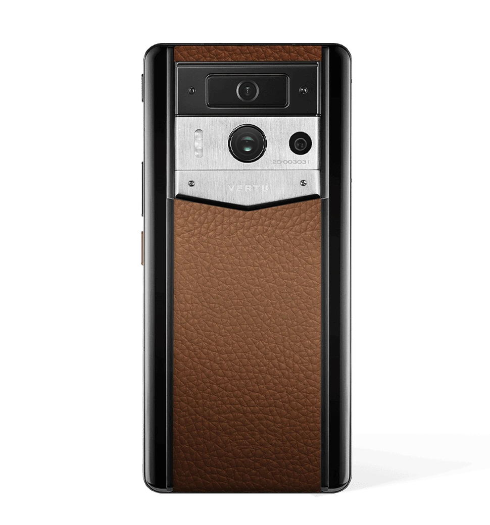 Vertu Metavertu 2 Max Calfskin Web3 AI Phone 1TB – Caramel Brown