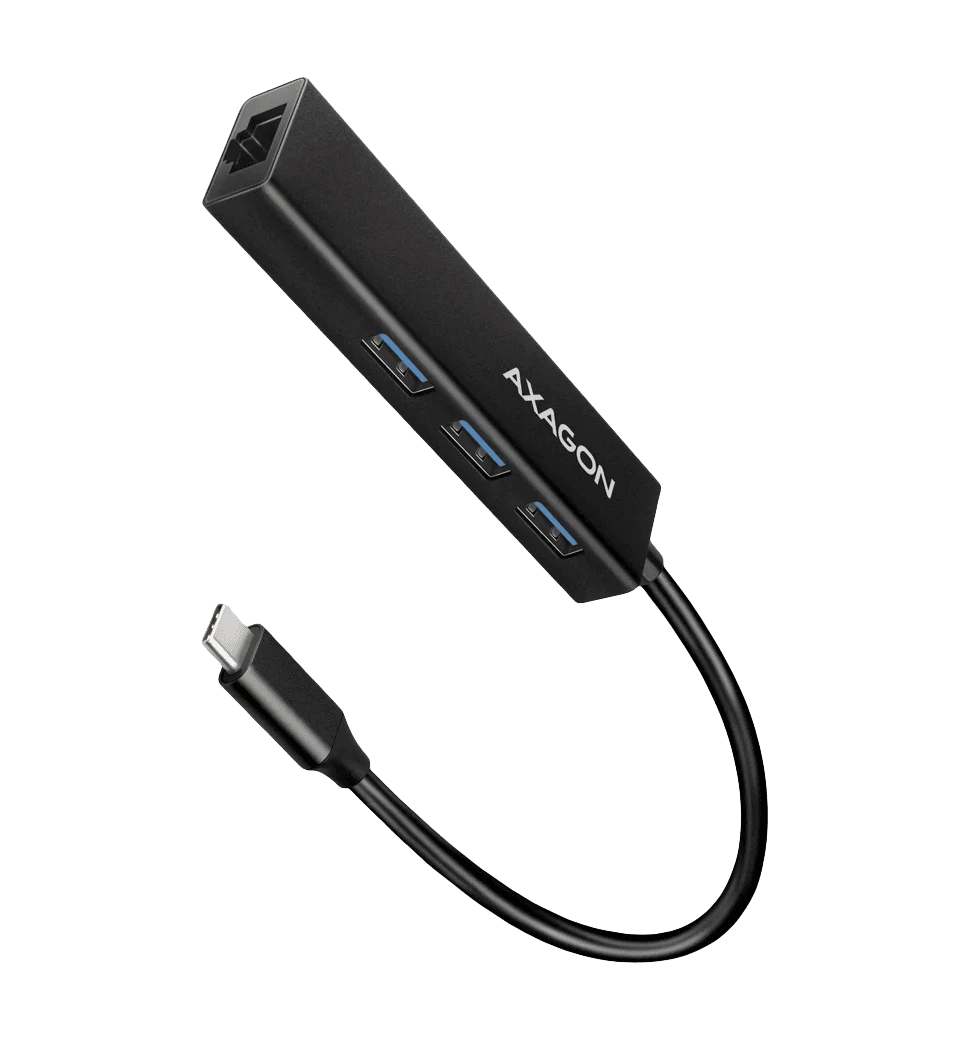 Хаб концентратор AXAGON HMC-GL3A SuperSpeed USB-C hub + gigabit LAN