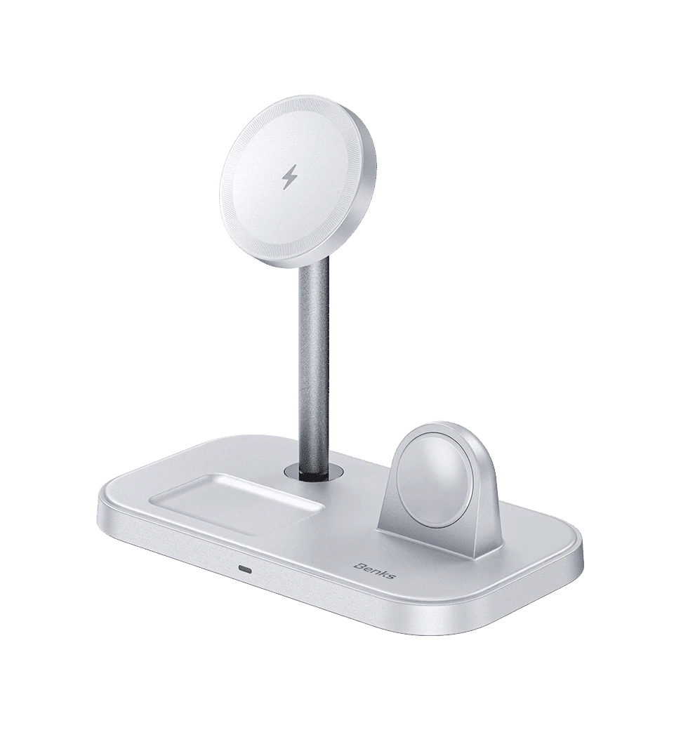 Зарядная станция Benks W16 3 in 1 wireless charger stand White 23W (C.D.SP.00.WE.0043)