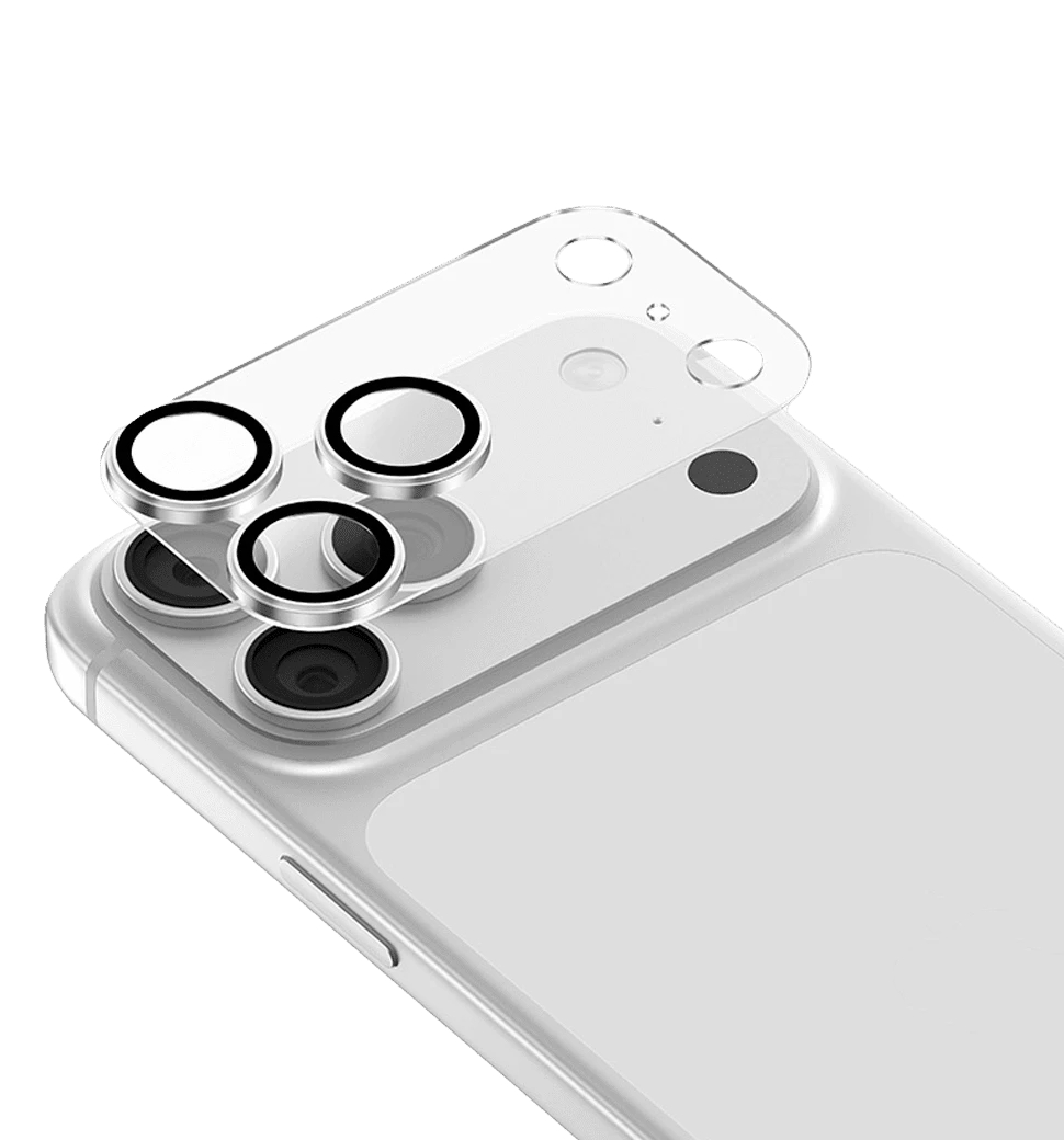 Захисне скло на камеру Keephone KP-SPL-002 iPhone 17 Pro/17 Pro Max White Titanium (KPCACL17PMWT)