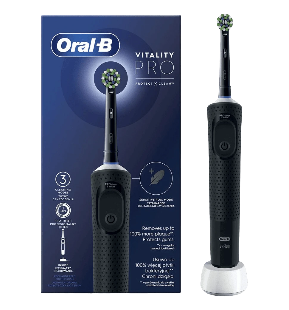 Зубна щітка BRAUN Oral-B Vitality D103.413.3 PRO Protect X Clean Cross Action EB50BRB Black
